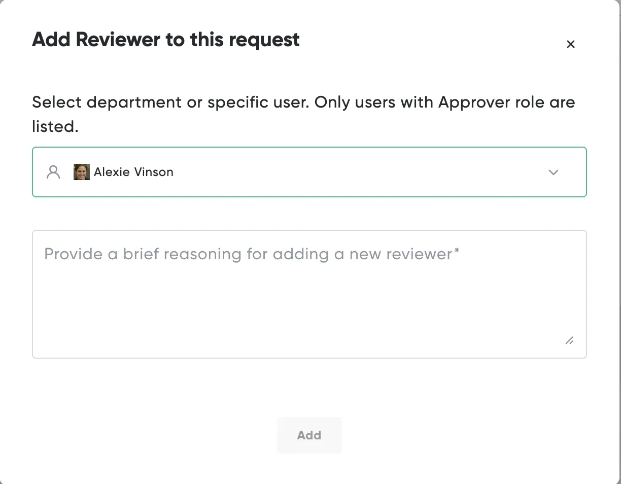 Approver Actions