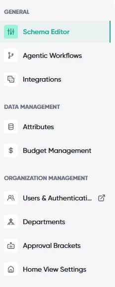 Admin Navigation Overview