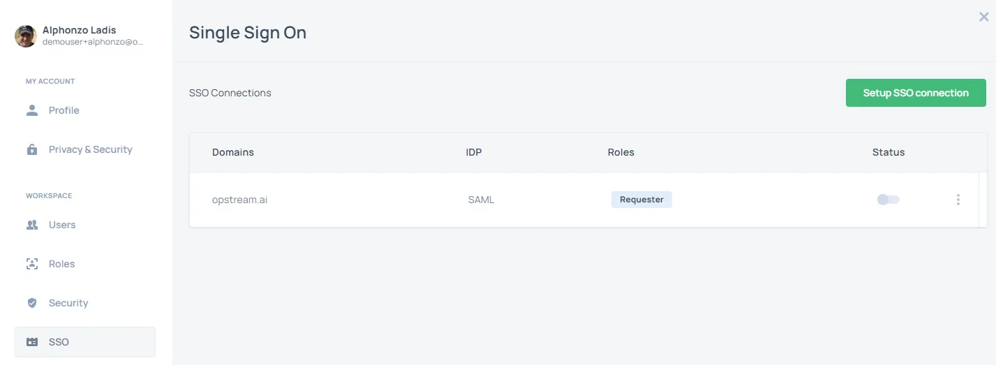 SSO and provisioning