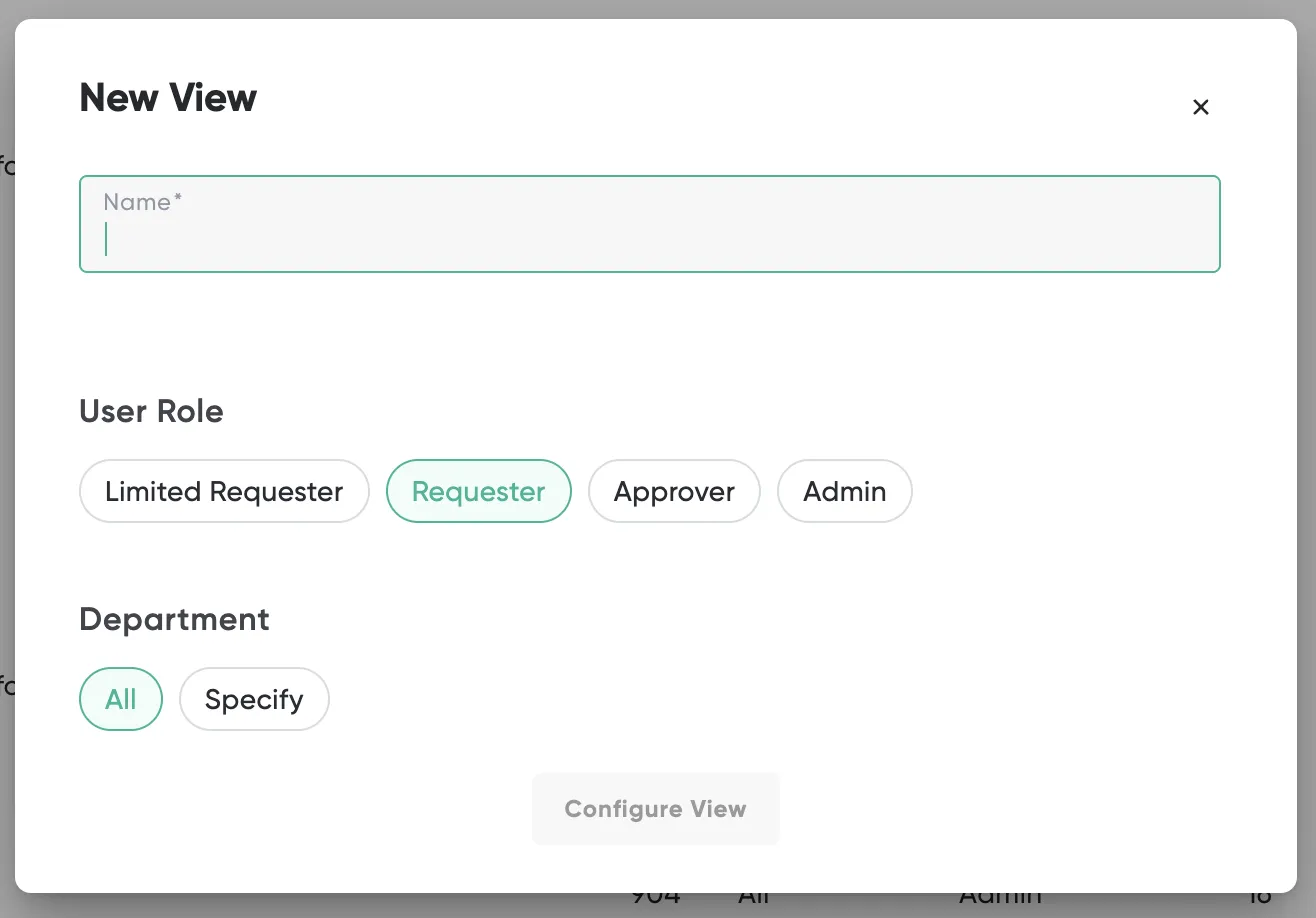 The Home Views list