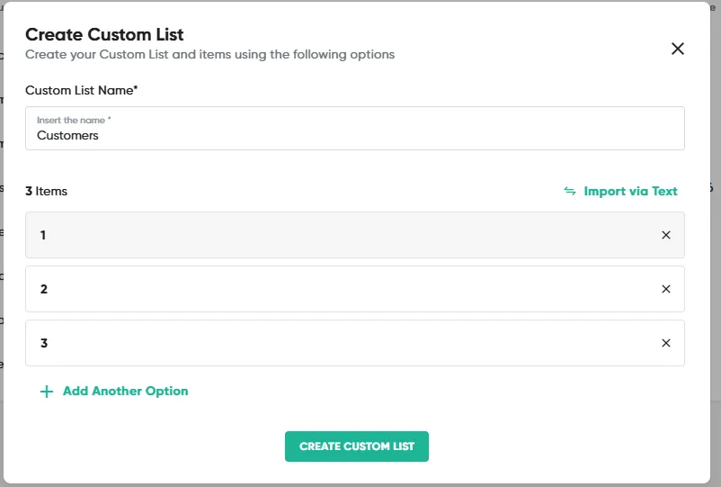 How to Create a Custom List